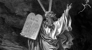 Moisés e os 10 mandamentos por G. Doré